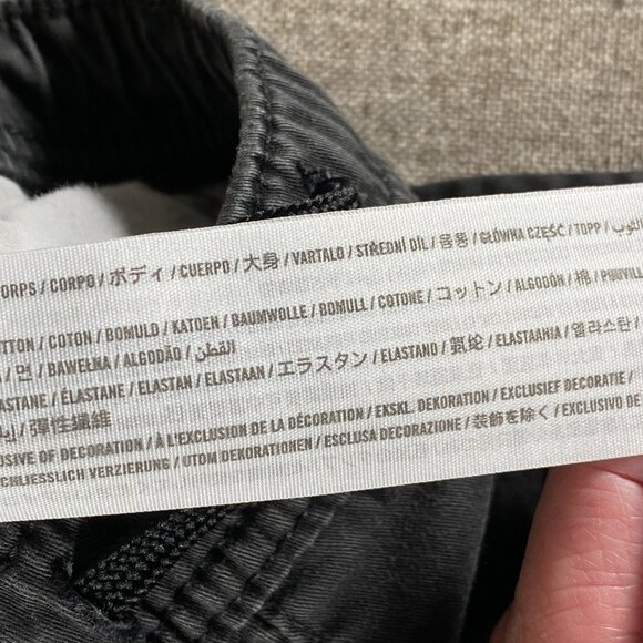 Hollister Skinny Jogger Pants Men's Khaki Black Small Mid Rise Drawstring Casual - Picture 11 of 13